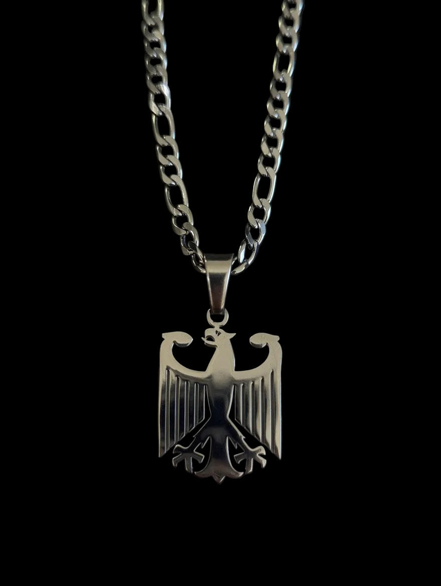 Adler Kette – Edelstahl Halskette in der Farbe Silber oder Gold für Männer & Frauen