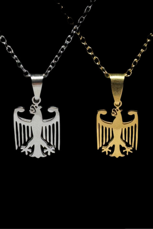Adler Kette – Edelstahl Halskette in Silber oder Gold für Männer & Frauen
