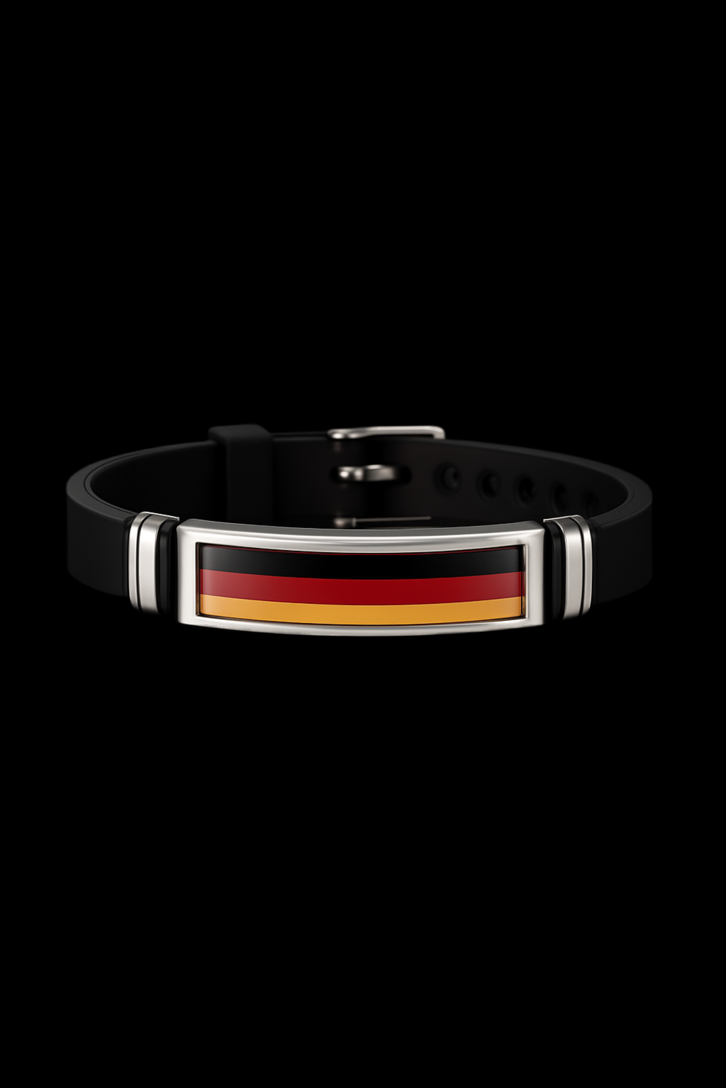 Deutschland-Armband aus Edelstahl – Unisex | Knebelverschluss